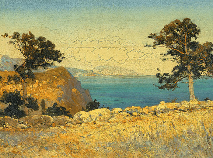 The landscape to the sea